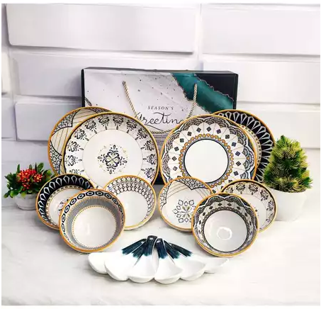 Mangkok Piring set premium peralatan makan